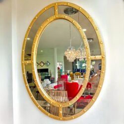 Espejo Ovalado Dorado